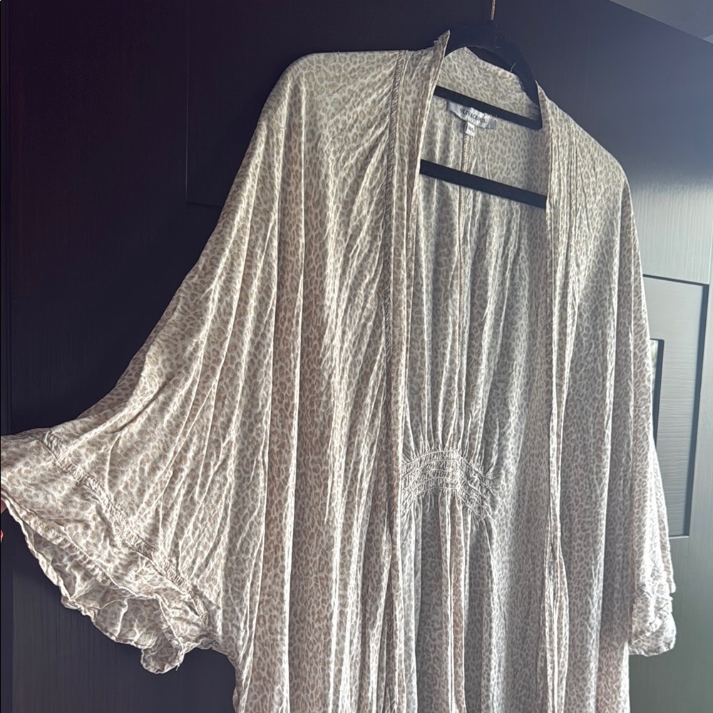 Leopard Print Oliveaceous Cardigan - Size M/L